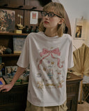 DTP Ribbon Flower Short Sleeve Tee