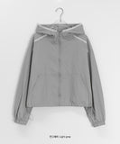 Teni Lace Hood Crop Wind Jumper