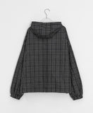 [Unisex] Kudalon Check Over Hood Windbreaker