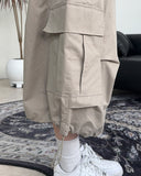 Beucky Pintuck Cargo Bermuda Pants