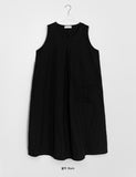 Qdoden Nylon Layered Cargo Long One Piece