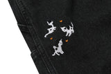 Animal Stitch Bermuda Denim Pants