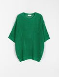 [unisex] Curl net over short sleeve knit