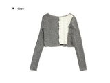 Zana Cable Color Crop Knit
