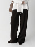 High-Waist Banding Slacks Pants
