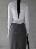 Dohwa Wrap See-Through Cardigan