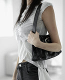 Cut off draped T-shirt