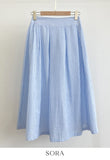 Btel Seersucker Stripe Banding Skirt