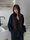 Bonne Loose Fit Hood Zip-Up