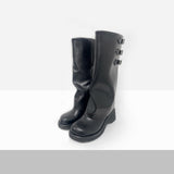 Turi Layered Buckle Platform Boots