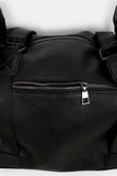 Trunk leather 2-way shoulder and cross bag