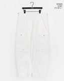 [Cool/Non-Fade] Senba String Wide Denim Cargo Pants