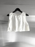 Cloud Nylon Crop Blouse