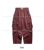 Koiz Pintuck Diagonal Balloon Cargo Pants