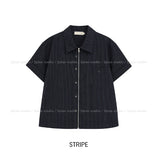 Verno Two-way Zip-up Half Shirt