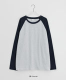 [Unisex] Teln Raglan Overfit Long Sleeve Tee