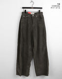 Hackett Side Folding Pintuck Corduroy Long Wide Pants