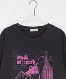 [unisex] Letico Cat Printing Short Sleeve Tee