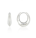 Champagne Moon Silver Gout Glint Earrings M