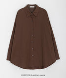 [BAONHAUS] Samor Cotton Over Long Sleeve Peach Fuzz Shirt