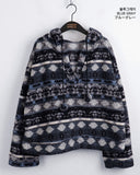 [MADE] Wilson Winter Nordic Pattern Drop Loose Fit Hooded Fleece