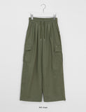 Hentin banding string wide cargo pants