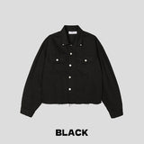 Camper Rivet Crop Cotton Jacket