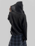 Wool 20%) Lego Hooded Knit