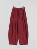 Jeans Pintuck Banding Balloon Wide Pants