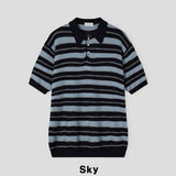 Dots Stripe Half Knit
