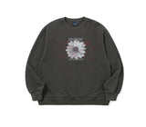 STITCH SLOGAN FLOWER CREWNECK