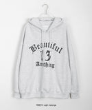 Isoned Pigment Lettering Over Hoodie