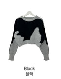 Cow crop knit