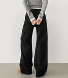 Loose Wide Span Banding Cotton Pants
