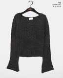 [Mohair Wool] Jining Slim Fit Mohair Wool Inner Long Sleeve Knit
