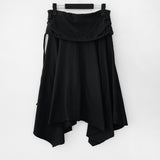 Kent unbalanced midi skirt