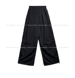 Front pocket balloon nylon pants