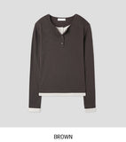 Molly Layered Button Long Sleeve