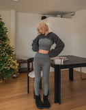 [set item] Maison fleece leggings set