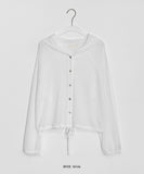 Sileo Summer Strap Hooded Cardigan