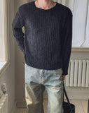 Muron Boucle Round Long Sleeve Knit