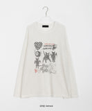 [unisex] Seido Summer Cat Printing Over Knit