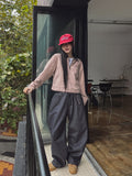 Fairy color matching work jacket