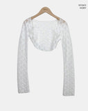Quto See-through Bolero Cardigan