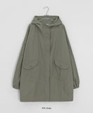 Reget Hood Long Bomber Jacket