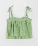 Gark Flower Nylon Sleeveless Blouse