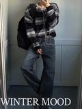Stripe mix loose knit