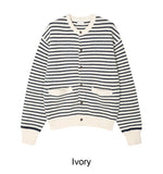 Laber Waffle Stripe Cardigan