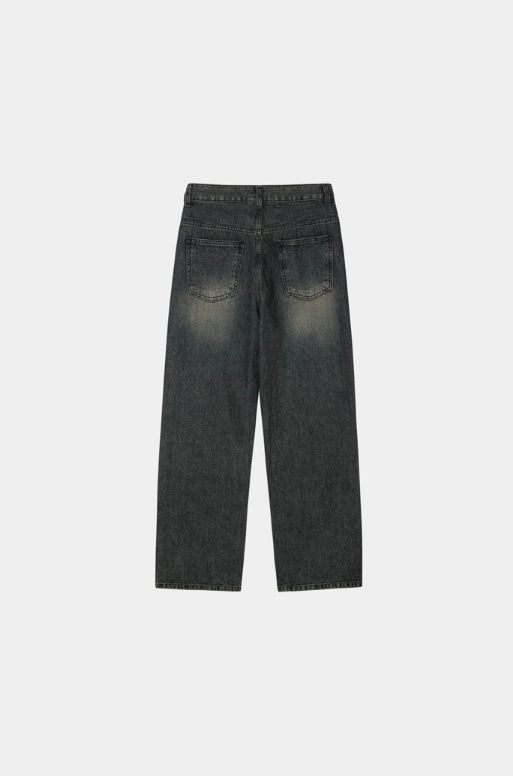 【2plan】Greece vintage washed denim pants 2PLAN