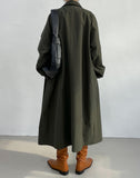 Oz Overfit Long Mac Coat